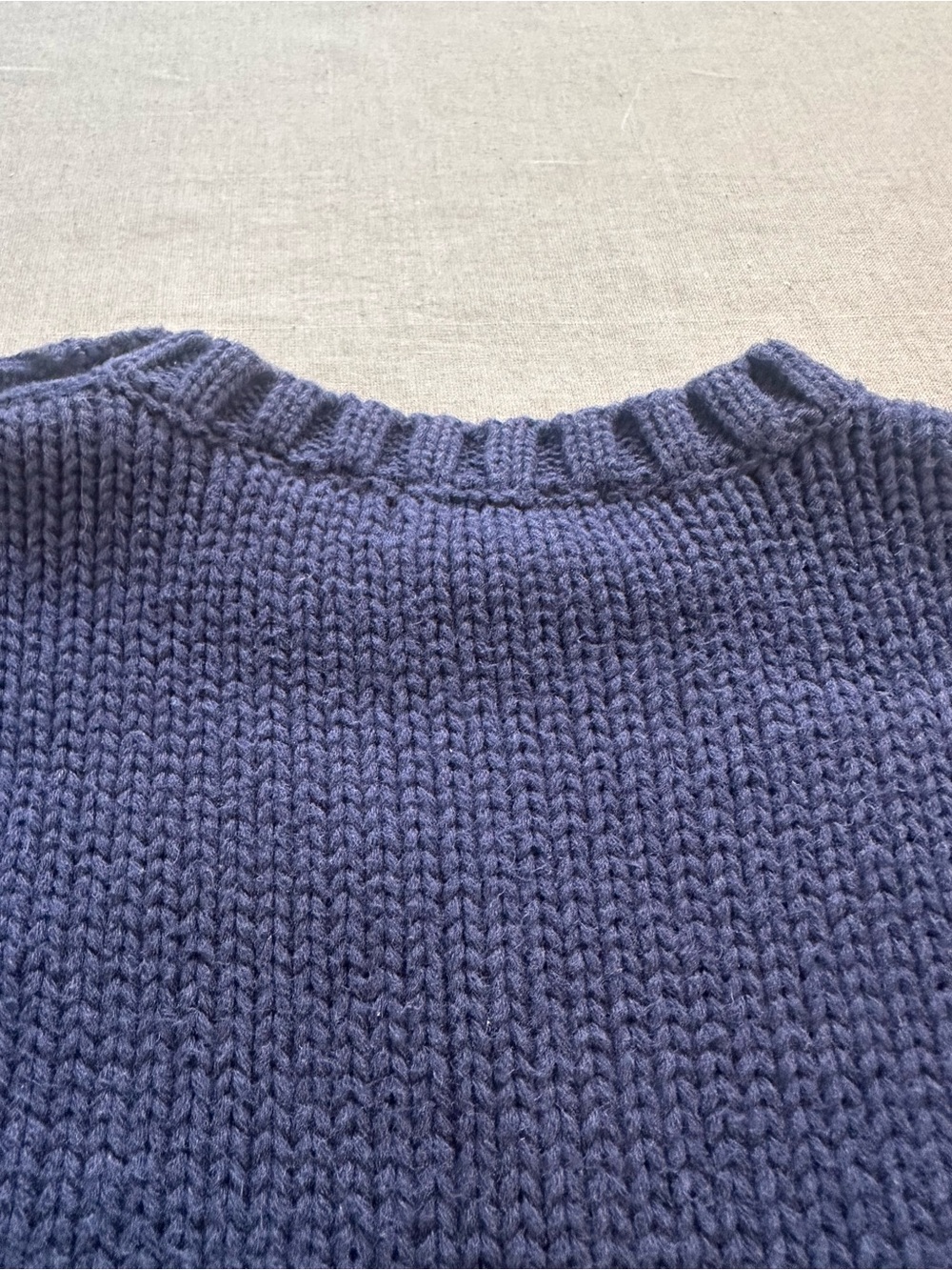 Ralph Lauren USA Flag Navy Knit Sweater 100% Cotton - Picture 9 of 10